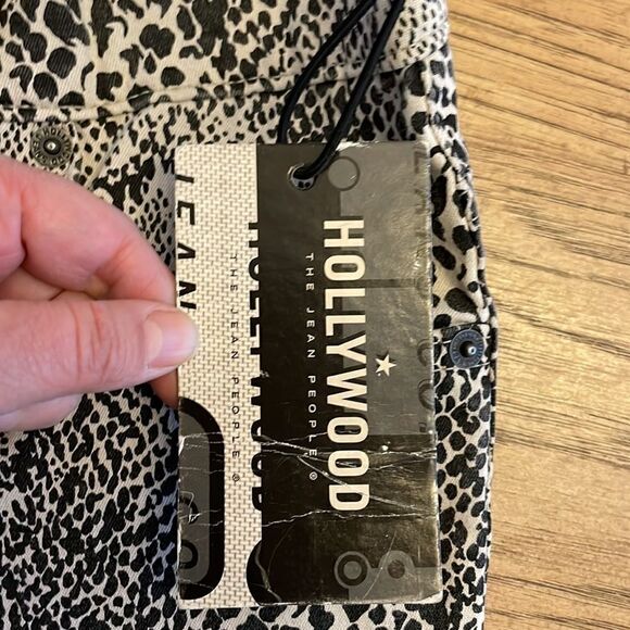 HOLLYWOOD SNAKE PRINT STRETCH FABRIC TROUSERS.  NEW WITH TAGS - Picture 6 of 13